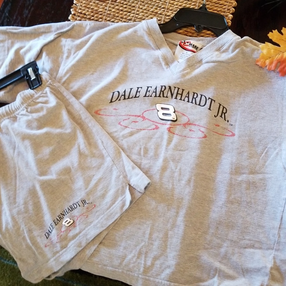 Dale Jr tshirt and shorts set...draw string shorts